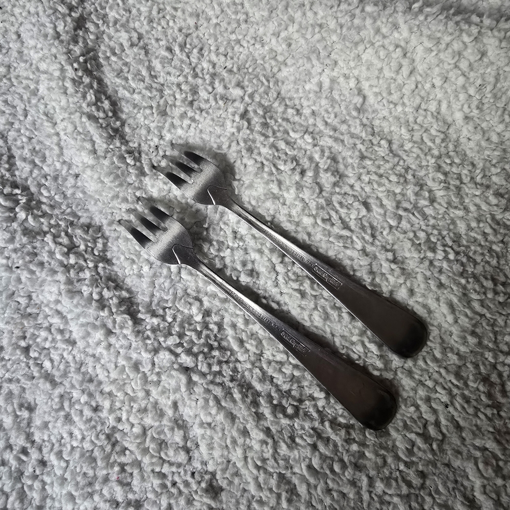 Silver Flatware Dining Forks Set - Picture 6 of 6